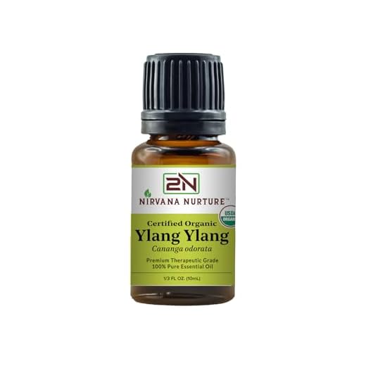 31Pjmk1Ye8L. Ss520 nirvana nurture ylang ylang essential oil usda certified organic 100% pure premium therapeutic grade, undiluted - aromatherapy diffuser for calm and relaxation, skin care, hair care