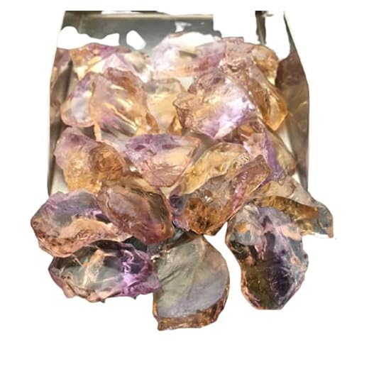 generic artngem 10 piece rough ametrine chunk size 20-24 mm raw, nice quality natural ametrine rough,loose gemstones raw crystal ametrine healing stone